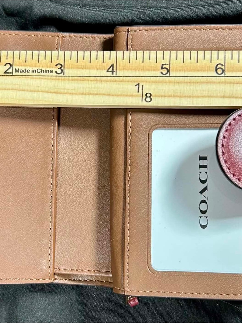 NWT COACH C8730 Medium Corner Zip Wallet Signature Canvas Wildflower Floral New - Picture 4 of 11